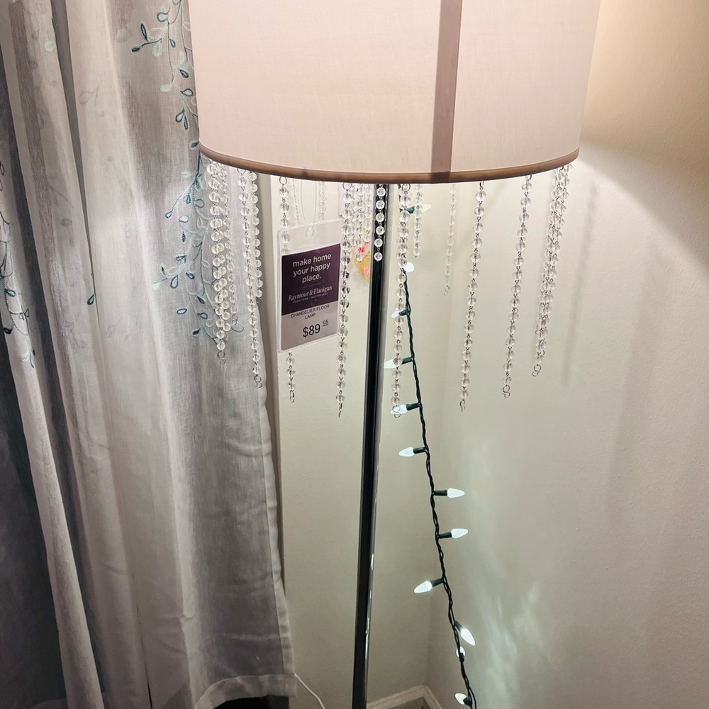 Elegant Crystal Floor Lamp